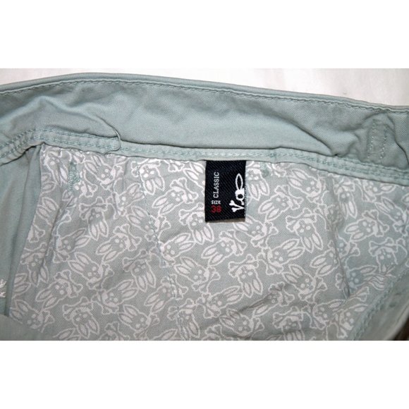 Psycho Bunny Mens Adjustable Waist Flat Front Shorts Size 38 - Picture 8 of 8